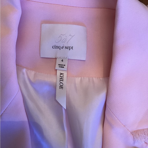 Cinq à Sept Pink Embellished Blazer - Picture 7 of 10